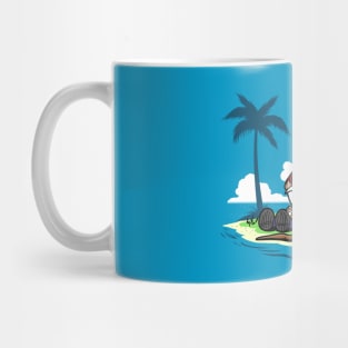 Cute Funny Anime Manga Beach House Parody Cartoon Mug